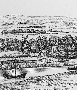 Doomster Hill shown on Robert Pauls drawing of 1758
